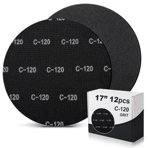Lounsweer 12Pcs 17" Sanding Screen Disc Mesh Floor Sanding Screen, 120 Grit