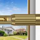 41-100 Inch Heavy Duty Gold Tension Curtain Rod - No Drilling, Adjustable, Rust-Proof for Outdoor, Living Room, Bathroom