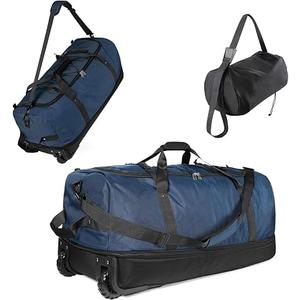 32 Inch Wheeled Foldable Duffle Bag, Large Capacity Rolling Bag
Waterproof premium oxford fabric,110L expandable to 140L,multi handles,all-terrain wheels,collapsible with storage pouch