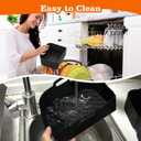 Air Fryer Silicone Liners for Ninja DZ071-3.5qt x2 + 7qt x1- Basket Replacement, Reusable, Dishwasher Safe, BPA Free- Black