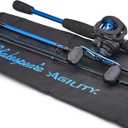 Shakespeare Agility Low Profile Baitcast Reel and Fishing Rod Combo (6'6" - Medium - 3pc - Right)