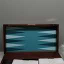 20 Inch Large Backgammon Sets for Adults, Green Backgammon Board, Solid Wood. Removable Accessory Tray, Premium 1.5 Inch Checkers & Dice Set, Backgammon Game Set Backgammon Table