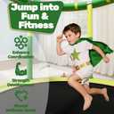 ZCMHAXJ 55" Trampoline for Kids, 440lbs Capacity Indoor & Outdoor Toddler Trampoline, Gifts for Boys & Girls