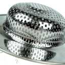 RSVP International Endurance Stainless Steel Large Sink Strainer, 4.5" | Traps Food Scraps | Polished Finish with Precision Pierced Holes | Dishwasher Safe