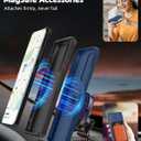 for Samsung Galaxy A35 Case with 2 Screen Protectors,Built-in Slide Camera Cover,with 360Kickstand Ring for A35 Case Shockproof Anti-Scratch Military-Grade Drop Heavy Duty Protection Blue