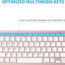 OMOTON Bluetooth Keyboard Compatible with iPad A16 11th 10th Generation, iPad 10.2 (9th/8th/7th), iPad Pro 13/12.9/11 inch, iPad Air 13/11 inch, iPad Air/Mini and More iOS Devices, Pink Gold