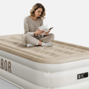 Sebor Twin Air Mattress 18" with Built-in Pump Storage Bag Camping Travel