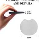 100 PCS Sublimation Blank Car Coasters, 2.75 in Circular Opening Blank Sublimation Coasters for Thermal Sublimation DIY Crafts,Car Coasters.