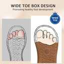 STQ KIDS Toddler Wide Toe Box Barefoot Shoes Baby Boys Girls Sneaker Infant Non-Slip Lightweight Comfortable First Walking Tennis Outdoor Activities (Blue)