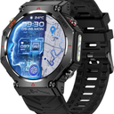 SW8(Black) 1.39" Stylish Smartwatch for Men, Bluetooth Calling, AI Voice Assistant, 107 Sport Modes, 3ATM Waterproof, Fashionable Design, Compatible with Android/iOS