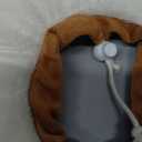 Amakunft Adjustable Cat Recovery Collar - Soft Cone for Post-Surgery Care, Kitten & Adult Cat (Toast, M)