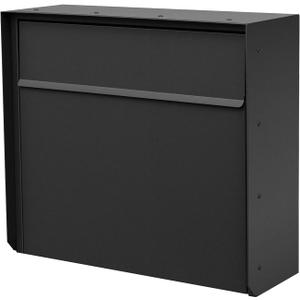 YOOBOX Wall Mount Mailbox for House Outside, Anti-Theft Locking Mailbox, Weatherproof Mailboxes 13.5" H x 15" L x 5.5" D, Black