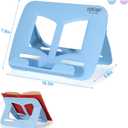 2Pack Book Stand - Waterproof Book Holder, Lightweight, Hands Free (Blue+Purple, 11.82" * 8.26")