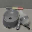 Hotumn Pet Standing Water Dispenser Splash-Proof Cat Dog Standing Drinking Bowl Height Adjustable with Detachable Pole Automatically Feeding Water Anti-Spill for Puppy Dog Cat and Small Pet (Grey)