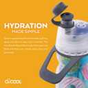 O2COOL Mist 'N Sip Misting Water Bottle 2-in-1 Mist And Sip Function With No Leak Pull Top Spout Kids Water Bottle Sports Water Bottle - 12 oz