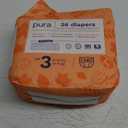 Pura Size 3 Eco-Friendly Diapers (9-20 lbs) Totally Chlorine Free (TCF) Hypoallergenic, Soft Organic Cotton, Sustainable, up to 12 Hours Leak Protection, Allergy UK, 1 Pack of 26 Diapers