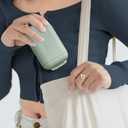 Portable Pill Organizer, Pill Box with 7 Compartments, Small Pill Case for Travel, Daily Medicine Pill Organizer with Air-Tight Lid (Green)