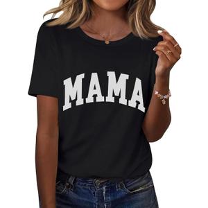 Kistore Womens Crew Neck Short Sleeve Tops Dressy Casual Blouses Summer Shirts S-3XL (Black, S)