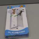 Interactive Cat Toys for Indoor Cats: Automatic Flying Bird Feather Wand Chase Exercise Enrichment Stimulation, USB Rechargeable Durable Safe Hanging Toy for Bored Kittens Adult Multi Cat Households (White)