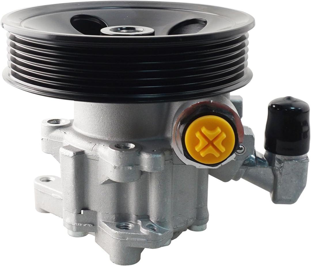 Power Steering Pump 0024669801 with Pulley Compatible with Mercedes-Benz C240 C320 CLK320 CLK500 CLK55 C55 SLK55 AMG V6 V8 Replaces 21-5321 002466980187 002466980180