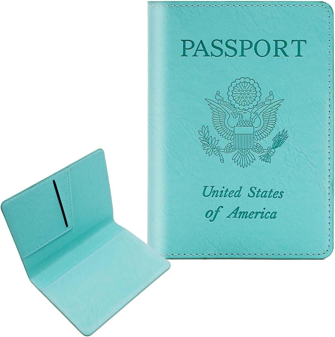 4 x Cnycmy Passport Holder for Travel,Passport Cover Case with RFID