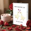 3 x Supoeguk Romantic Goose Valentine's Day Card for Wife Husband, Cute Valentines Card for Boyfriend Girlfriend, Happy Valentine's Day You Silly Goose
