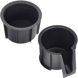 Mizoneparts Cup Holder Insert Compatible with Toyota 4Runner 2010-2023, Replaces 66991-35030 66992-35030 Rubber Center Console Left Front & Rear Cup Holder Insert