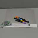 16-Inch LED Note Board Rechargeable with 7 Colors, Doodle Glow Board Neon Art Dry Erase Light Up Drawing Pad with Invisible Stand, Sketching Gift Toy for Kids/Girls/Teens, 12 Markers