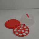 Cake Cupcake Carrier with Lid and Handle | 9" Round Cake Container Holder with Dome Cover | Plastic Pie Carrier Cake Storage Container | Easy Transport for Bunt Cake Keeper Platter Tray