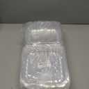 Dart Solo Dart 8" x 8"x 3" Clear Plastic Hinged Food Take-Out Container 1-Compartment (Pack of 25)