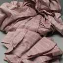 Bedbay Dusty Rose Striped Duvet Cover Set Queen Size, 100% Cotton Sateen Bedding Set, 300TC Soft Minimal Hotel Style Comforter Cover 3 Pieces for All Seasons