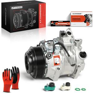 A-Premium A/C Compressor with Clutch Compatible with Toyota Camry 2012-2017, Highlander 2011-2013, Sienna 2011-2016, Avalon 2013-2018 & Lexus ES350 2013-2018, RX350 2010-2015, V6 3.5L