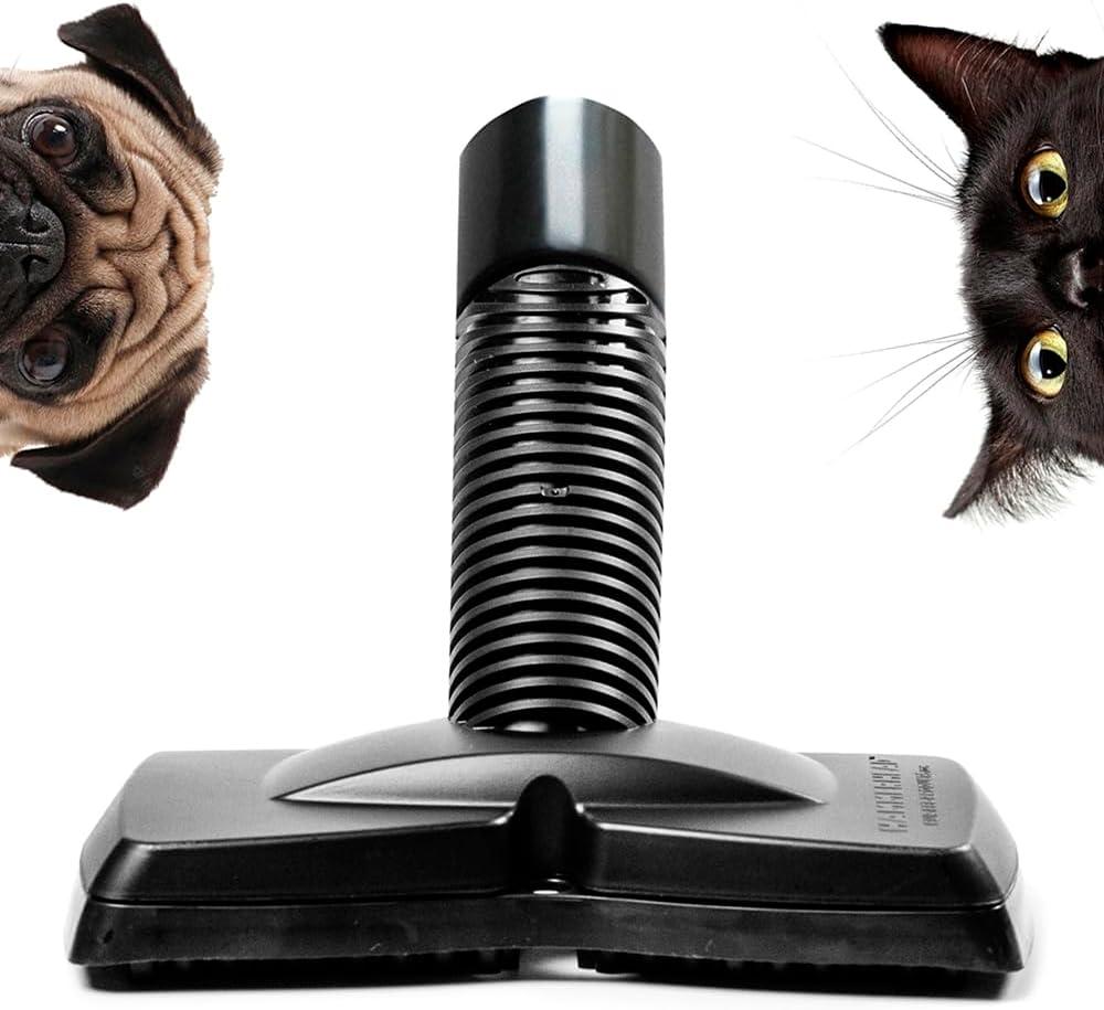 FurEater Vacuum Cleaner Brush Attachment for Removing Pet Hair (2.0 Improved Version) Cats & Dogs Lint Remover for Furniture, Carpets, Car Detailing, Universal Fit with Adapter 1 1/4 and 1 3/8 inches
