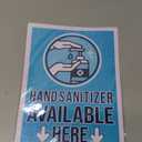 Stockroom Plus 6-Pack Hand Cleaner Available Here Signs, Self-Adhesive Vinyl Sticker, Blue, 9×12 inches