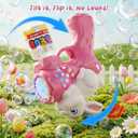 Bunny Bubble Gun for Kids, 2 Pack Rabbit Bubble Machine for Toddler W/LED Lights, 12000+ Bubble/Min, 360 Leak-Proof Bubble Blower Blaster Toy, Outdoor Summer Play, Easter, Wedding & Birthday Gifts