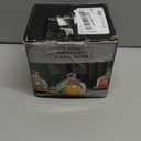 Leadigol Mini Wooden Dessert Dish Cake Stand With Glass Dome, Mini Dessert Tray Round Wood Serving Tray Dessert Plates Display Stand with Lids