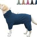 Dog Pajamas for Dogs,Extra Large Stretch, Large Pet Jumpsuit Four-Legged Dog Clothes, Pet Clothing (Blue, 4XL)