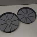 PATIKIL Plant Pot Saucers 9 Inch, 3 Pack Plastic Round Plant Pot Thicker Flower Drip Tray for Indoor Outdoor, Gray