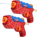 Water Guns for Kids, Squirt Gun for Boys Girls, Cool Small Manual Water Pistols, Party Favors Swimming Pool Beach Outdoor Water Gun Toys, Ideal for Summer Gifts for Kids Aged 3 5 4 6 7 8 (2Pack)