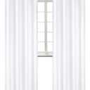 BGment Room Darkening Curtains 95 Inches Long - Grommet Thermal Insulated Drapes Window Treatment Curtains for Bedroom, 2 Panels, 52 x 95 Inch, Pure White