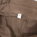 COOFANDY Men's Knit Shirts Vintage Short Sleeve Button Down Shirt Casual Summer Beach Shirt Brown, 4XL