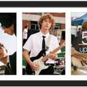 upsimples 8x16 Collage Picture Frame, Display Pictures 3 5x7 with Mat or 8x16 Without Mat, Wall Hanging 3 5x7 Picture Frame Collage Wall Decor, Black, 2 Pack