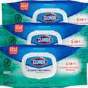 Clorox Disinfecting Wipes Flex Pack, Bleach Free, Fresh Scent, 75 Count, Pack of 3