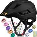 Toddler Helmets 2-4 Years 3-5 5-8 Kids Bike Helmet for Toddlers Age 1-3 Baby Bike Helmet Adjustable Lightweight Cycling Bicycle (Black)