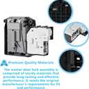 EBF61315802 Washer Door Lock Switch & MFG63099101 Washer Door Lock Strike Assembly Compatible with LG Kenmore Washing Machine Door Switch (2 PACKS)