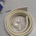 4FT Cord Cover Floor, Beige Cord Hider Floor, Extension Cable Cover Power Cord Protector Floor, Cable Management Hide Cords on Floor- Soft PVC Wire Covers - Cord Cavity: 0.47" (W) x 0.24" (H)