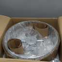 Modern Crystal Chandelier 18Chrome Semi Flush Mount Ceiling Light Fixtures 6-Lights Drum Crystal Pendant Lighting for Dining Room Foyer Bedroom Living Room