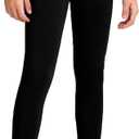Boys Compression Leggings Quick Dry Youth Basketball Pants Sports Tights Football Base Layer for Kids (Black, L)