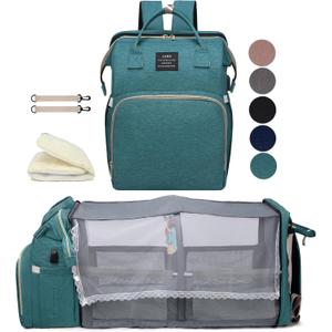 houscly Green Diaper Bag Backpack for Mom: Baby Bags for Boys Girls Toddler Women Men Large Back Pack Diapers Bag Big Travel Pañaleras Modernas Para Bebe Niña Unisex Newborn Essential Baby Registry