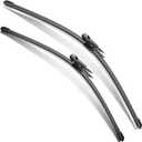 Wiper Blades for BMW 2 3 4 Series/Mercedes-Benz/Ford/Jaguar/Renault, 24" + 19"(Pack of 2) Windshield Wipers, Automotive Replacement Front Windshield Wiper Blades for My Car, All-Seasons Applicable